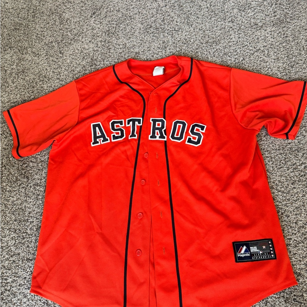 ❌SOLD❌Majestic Astros Red Baseball Jersey